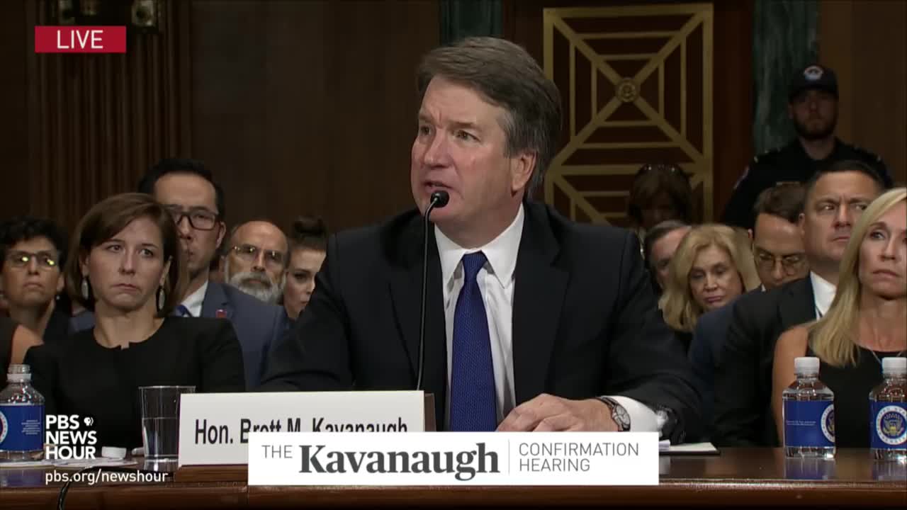 Brett Kavanaugh testifies about his high school yearbook