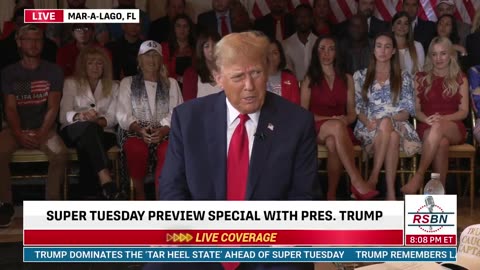 President Trump “I don’t think there’s ever been anything like this.”