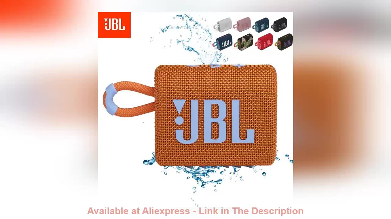 ✨ 100% Original JBL GO 3 GO3 wireless Bluetooth Speaker Subwoofer Outdoor Speaker IP67 Waterproof