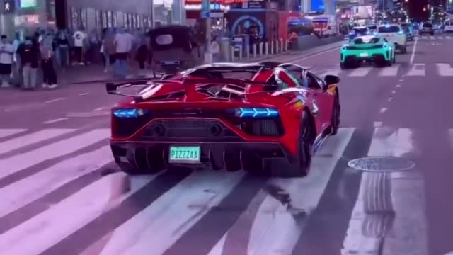 Night fun with Lamborghini in new york