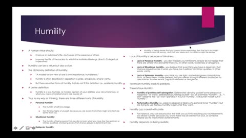 Weekly Webinar #35: “Humility”