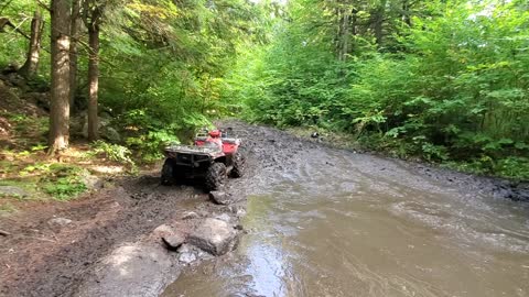 Polaris Sportsman 570 in thick mud!