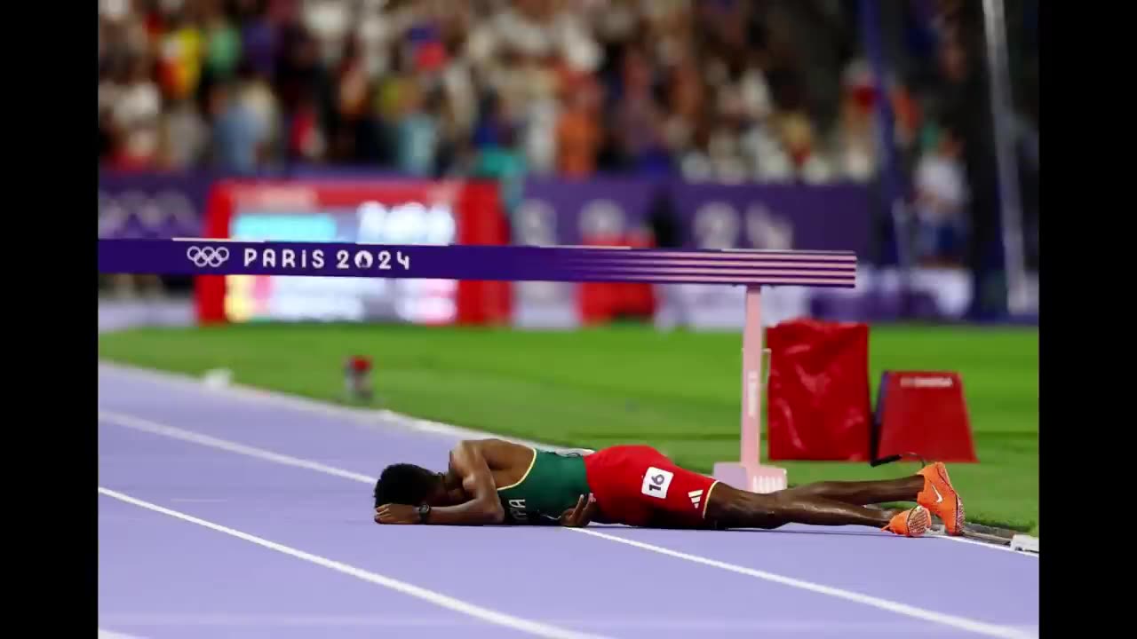 Ethiopian 3000m race athlete injured at Paris Olympic