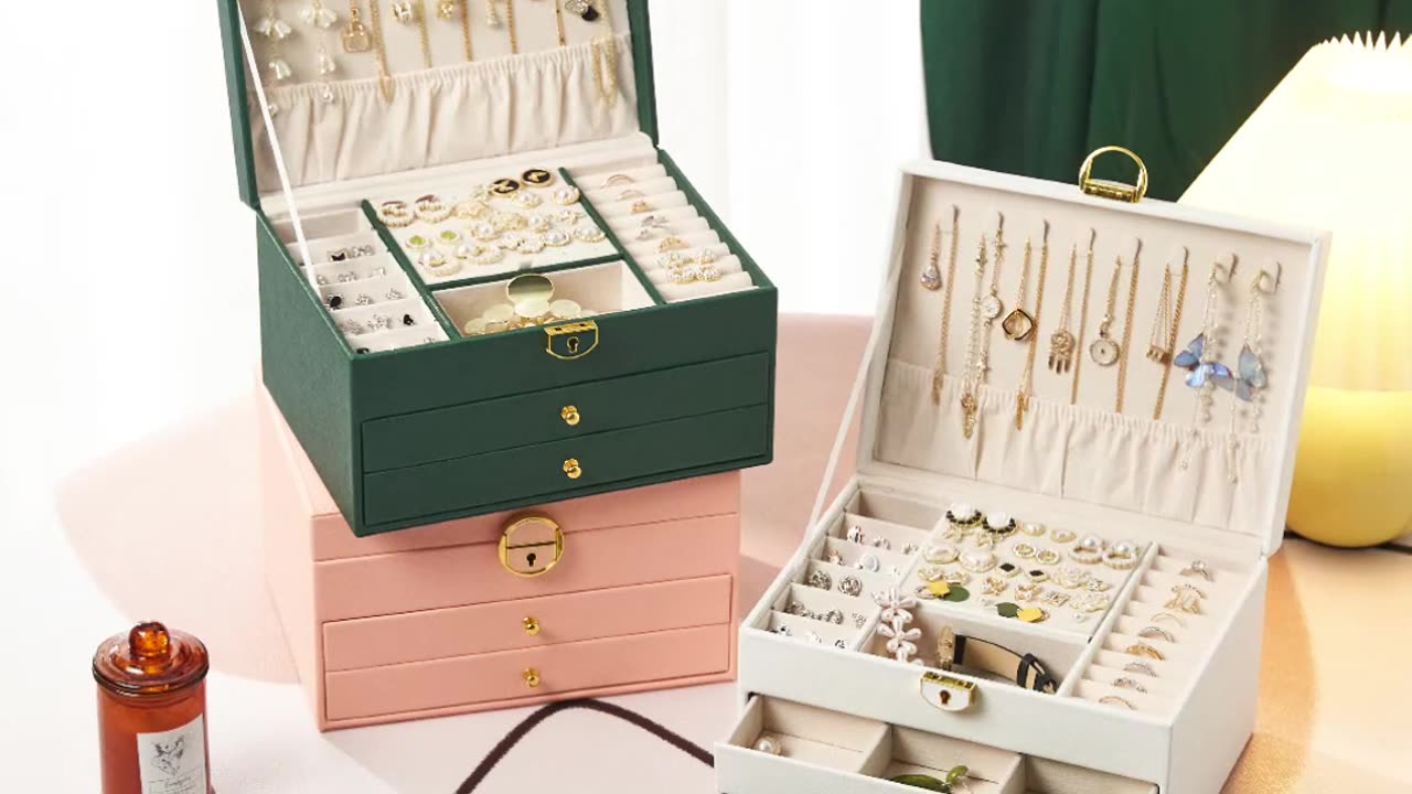 Jewelry Box with Jewelry Organizer Drawer