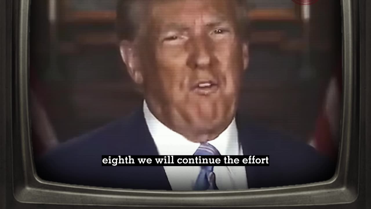 AND now a word from former President Donald J. Trump...