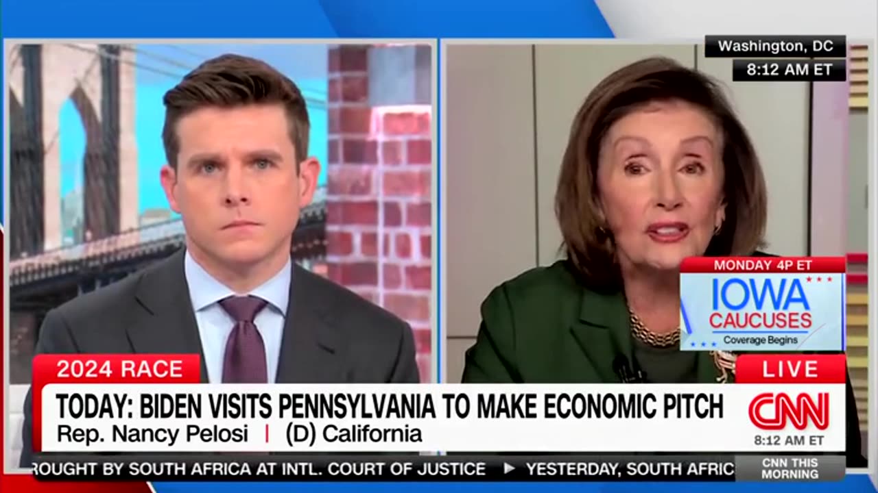 CNN Host Asks Pelosi Why Biden Won't Come 'Out' To Boast About Record