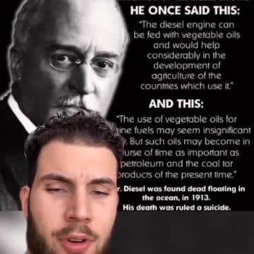 Rudolf Diesel was killed for inventing the diesel engine.