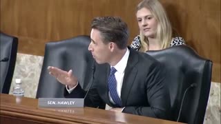 Senator Hawley Goes Off In Major Moment