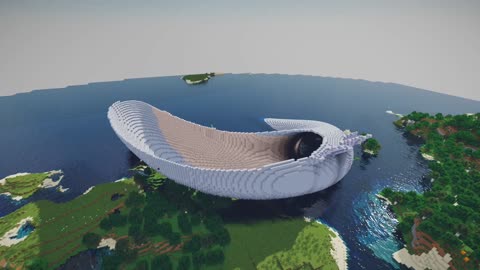 Minecraft Timelapse, Sea Snake Dragon Build