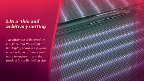 A ultra-thin intelligent transparent screen suitable for indoor and outdoor installation