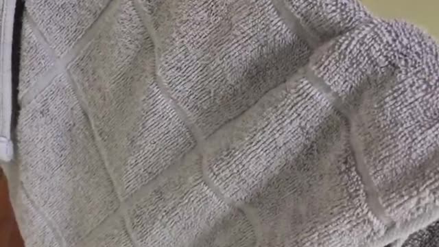 The grey towels look very nice