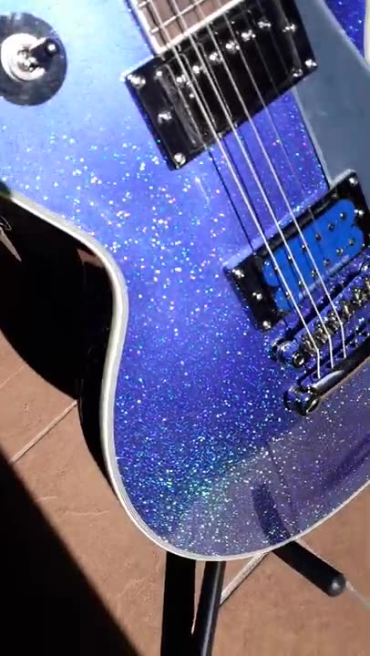 Tommy Thayer Epiphone Electric Blue In The Sun.