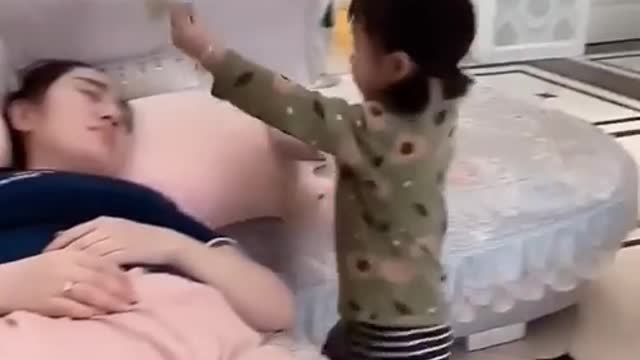 Top funny video baby and mom funny video