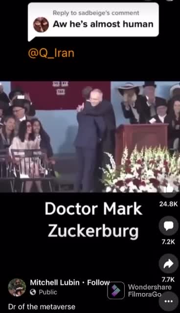I introduce ! Dr. Mark Zuckerberg 🤧😷