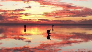 Amazing Sunset Attracts Crowd of Photographers