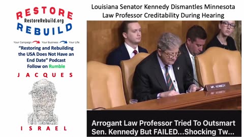 Senator Kennedy Call Out Minnesota University Law Professor on Credibility Issues