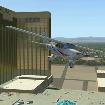 Airplane Cessna 172 Landing On The Road / X-Plane 11