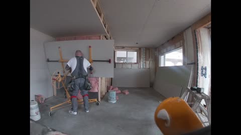 Drywalling Around a Doorway on a Basement Wall