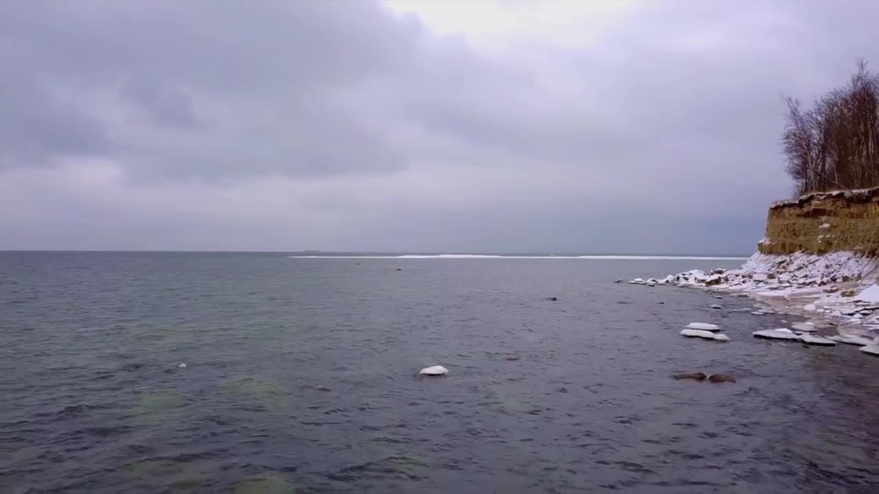 Winter Baltic sea in Estonia