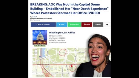 AOC was not even in the capitol Dome