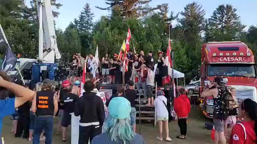 The Canadian celebration continues at freedom camp in Renfrew Ontario for Canada Day weekend