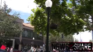 Antifa activists smash windows of Marine Corps Recruiting office in Berkeley