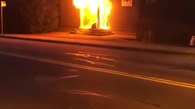 Masonic Lodge Burning - #2