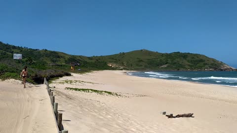 Beach Praia do Silveira SC Brazil