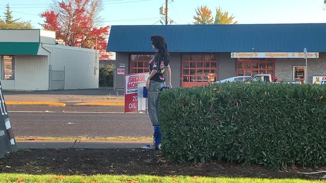 Makeshift Mannequin Sign Spinner