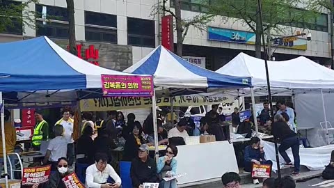 240413... 남로당 빨치산 후손들 집회.