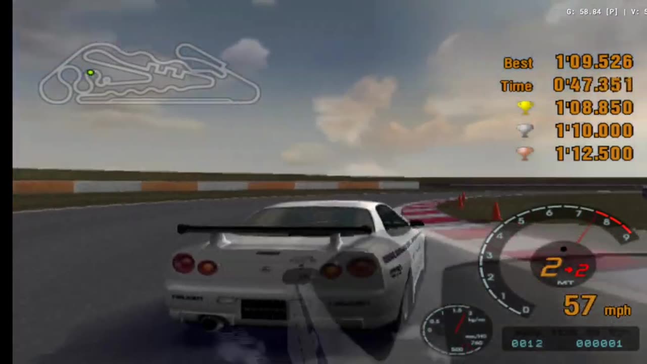 Gran Turismo 3 - License Test IA-8 2nd Try(AetherSX2 HD)