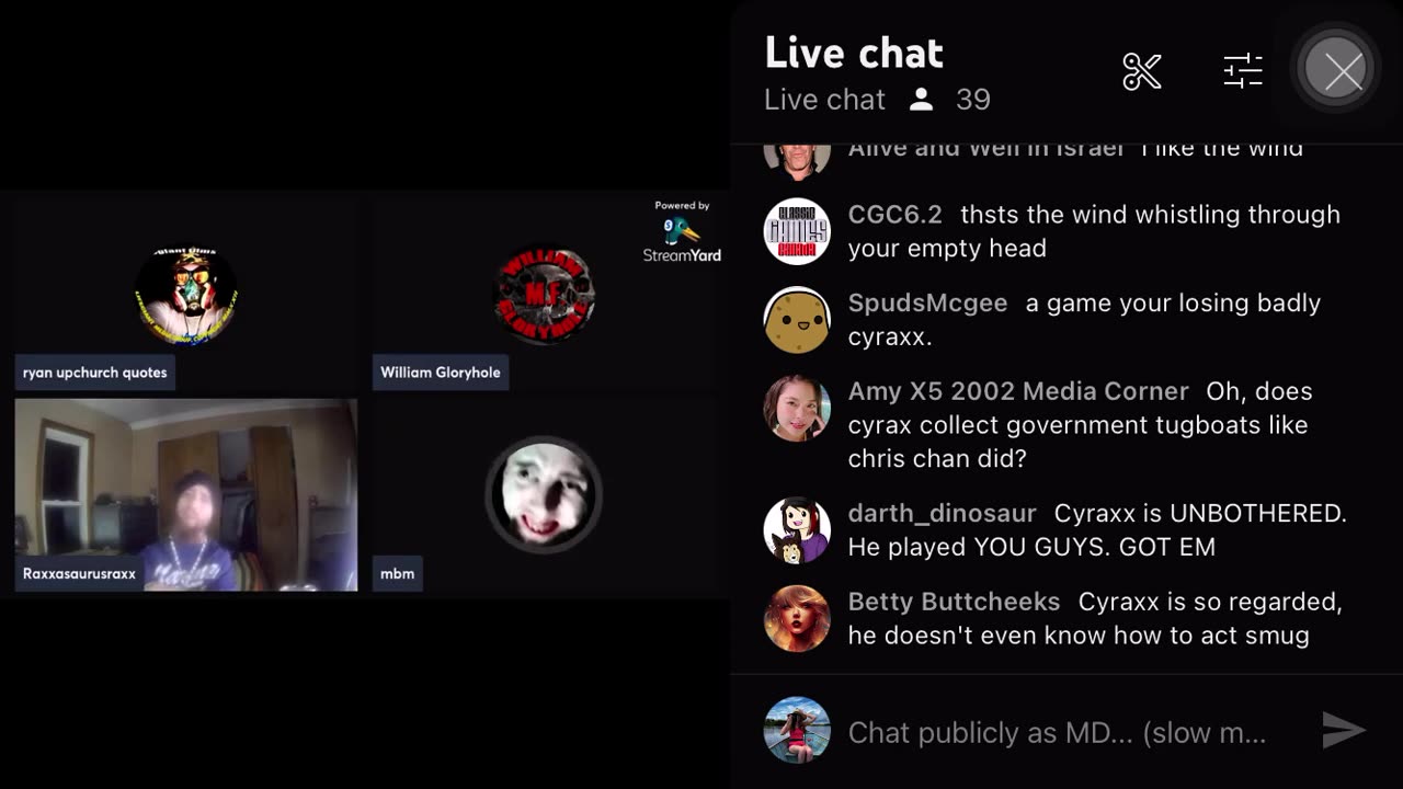 MBM & WGH vs Cyraxx 12/30/22 (with live chat)