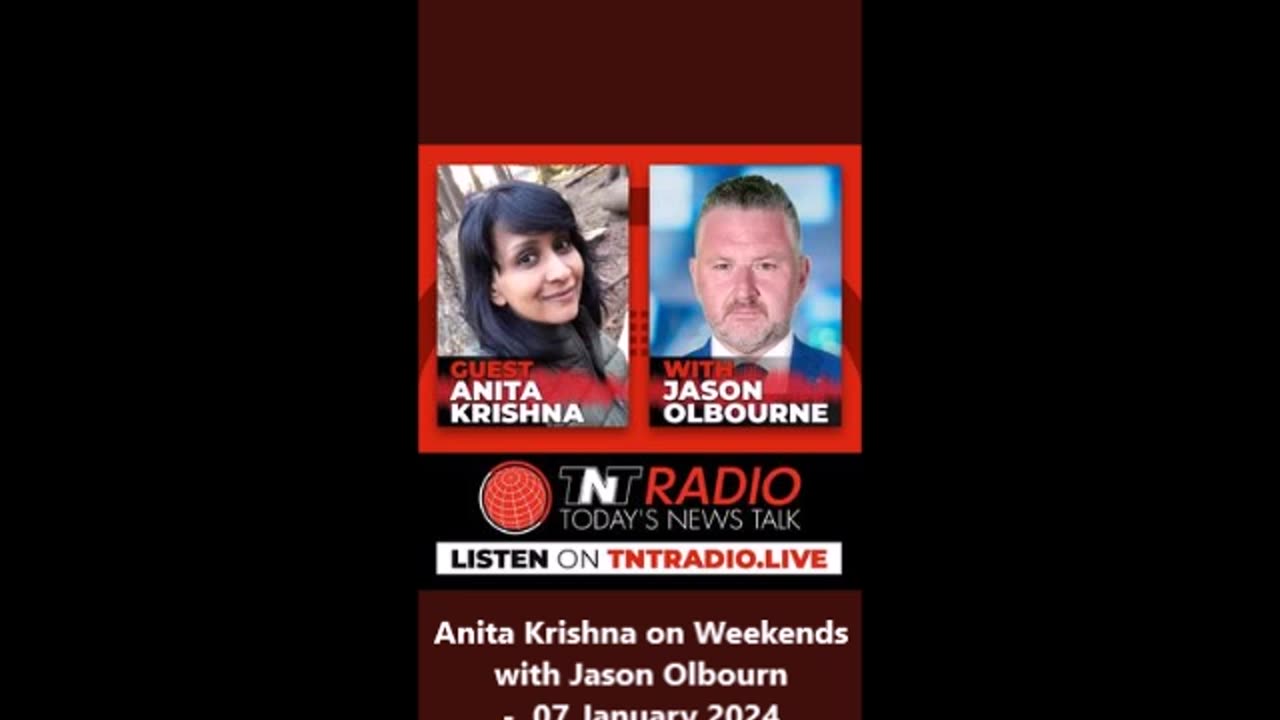 Anita Krishna on Weekends with Jason Olbourn- 07 January 2024 Brisbane TN Radio