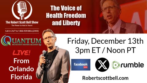 Quantum Leap Into Health Orlando, Nobel Laureates Questions, Reiki Cancer Relief, Poor Health Longevity, mRNA Pre-eclampsia, Mygale Lasiodora, Liver Drug Warning - The RSB Show 12-13-24