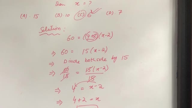 Find X value #algebraic #math #sat #gsat #mathematics #question