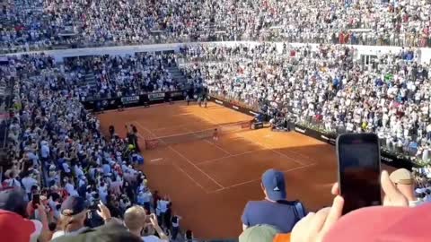 ROME – STANDING OVATION FOR NOVAK DJOKOVIC