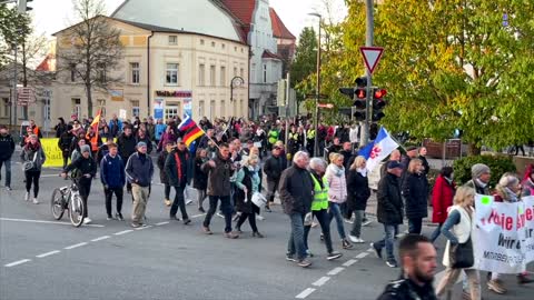 Wolgast: Der heutige Demonstrationszug durch die Stadt 03-05-2022