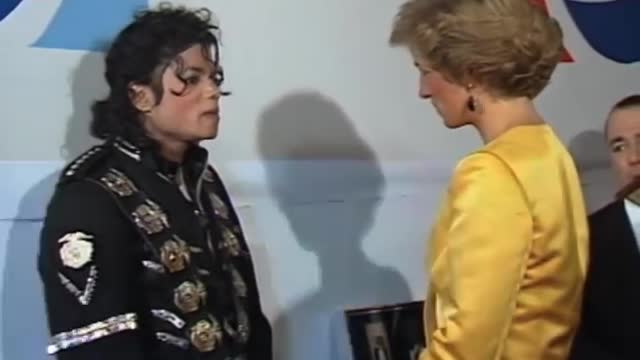 Michael Jackson meets Princess Diana & Prince Charles