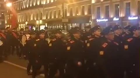 Saint-Petersburg Night Training for Victory Parade