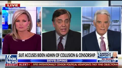 Jonathan Turley- Suit Accuses Biden Administration Of Collusion And Censorship