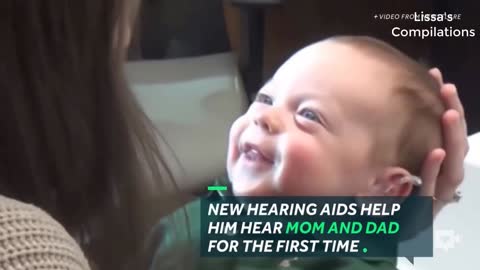 Deaf Baby hears the voice of your hand for the FIRST TIME