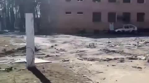 School in Chernihiv, destroyed