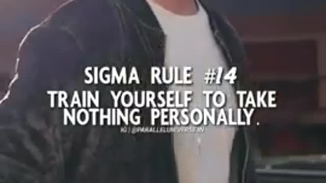 sigma rules video