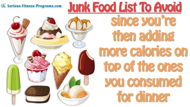 Unhealthy Food To Avoid When Trying To Lose Weight, Junk Food List