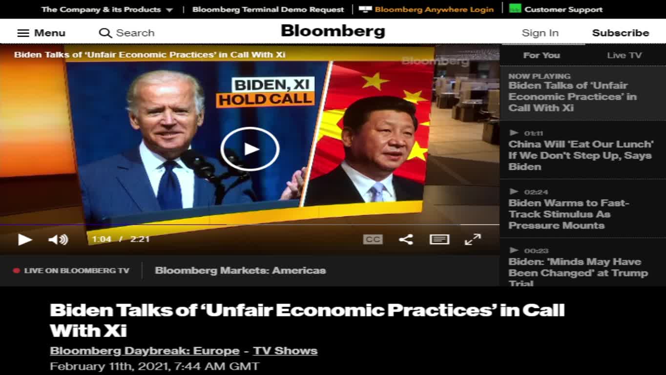 Unfair Economic Practices of CCP