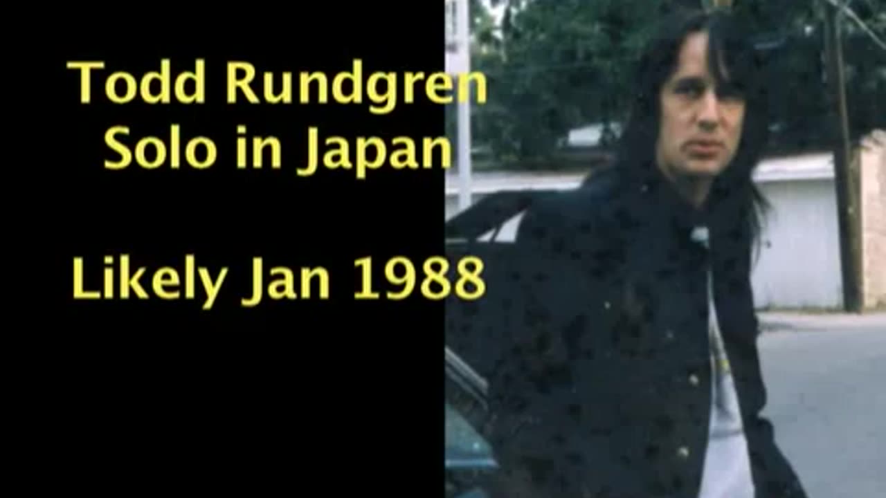 January 21, 1988 - Todd Rundgren One Man Show in Japan