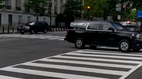 Indian Prime Minister Narendra Modi's Convoy at Washington in US