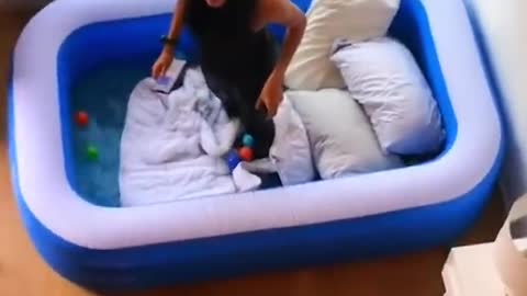 Turning Pool into a Bed Prank on Girlfriend PART 4