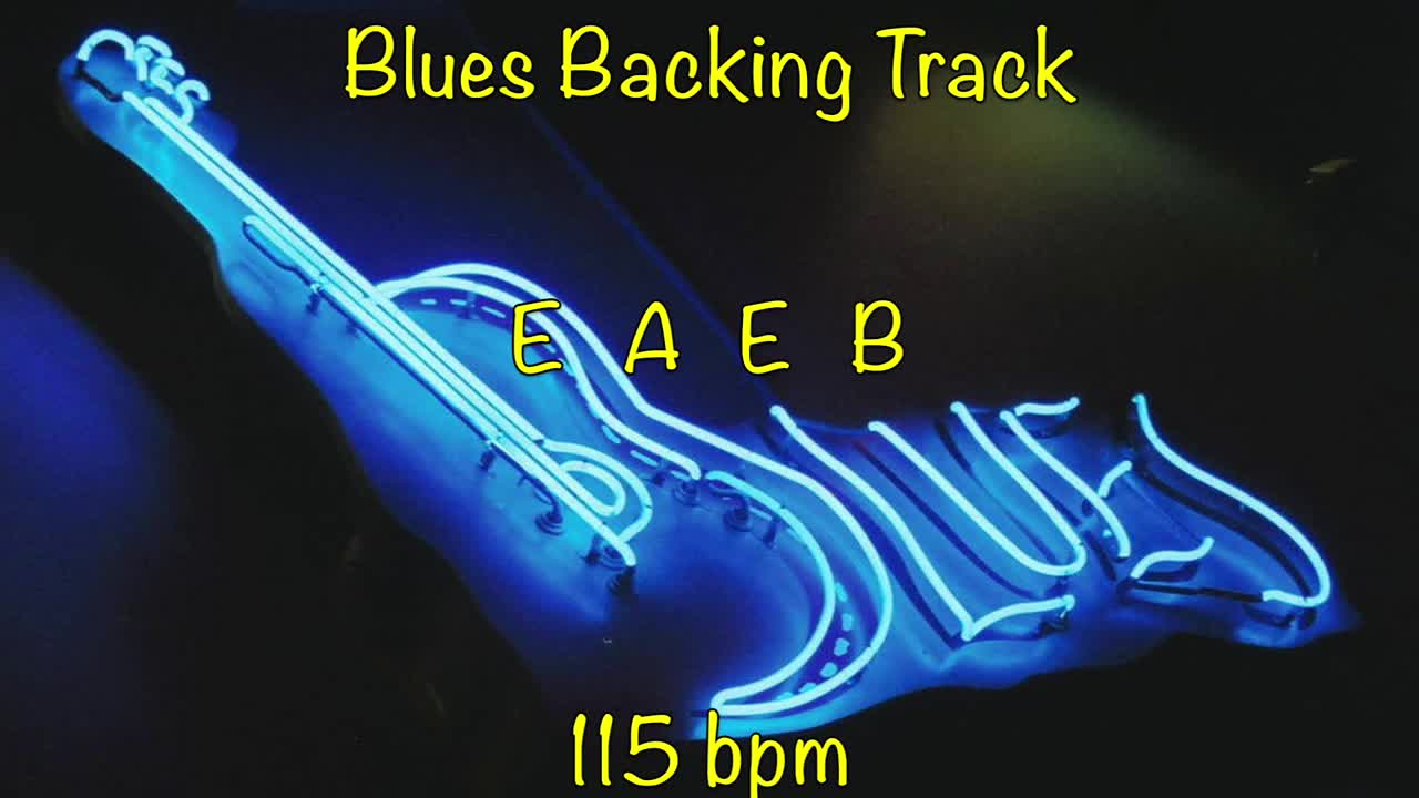 Blues Backing Track in E 115 bpm