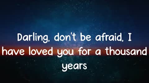 A Thousand Years - Christina Perri (Lyrics)